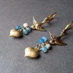Birds & Hearts Earrings As Seen In..